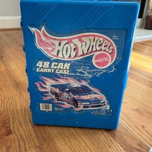Mattel Hot Wheels Blue 48 Car Carry Case